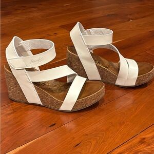 White Wedge Sandals